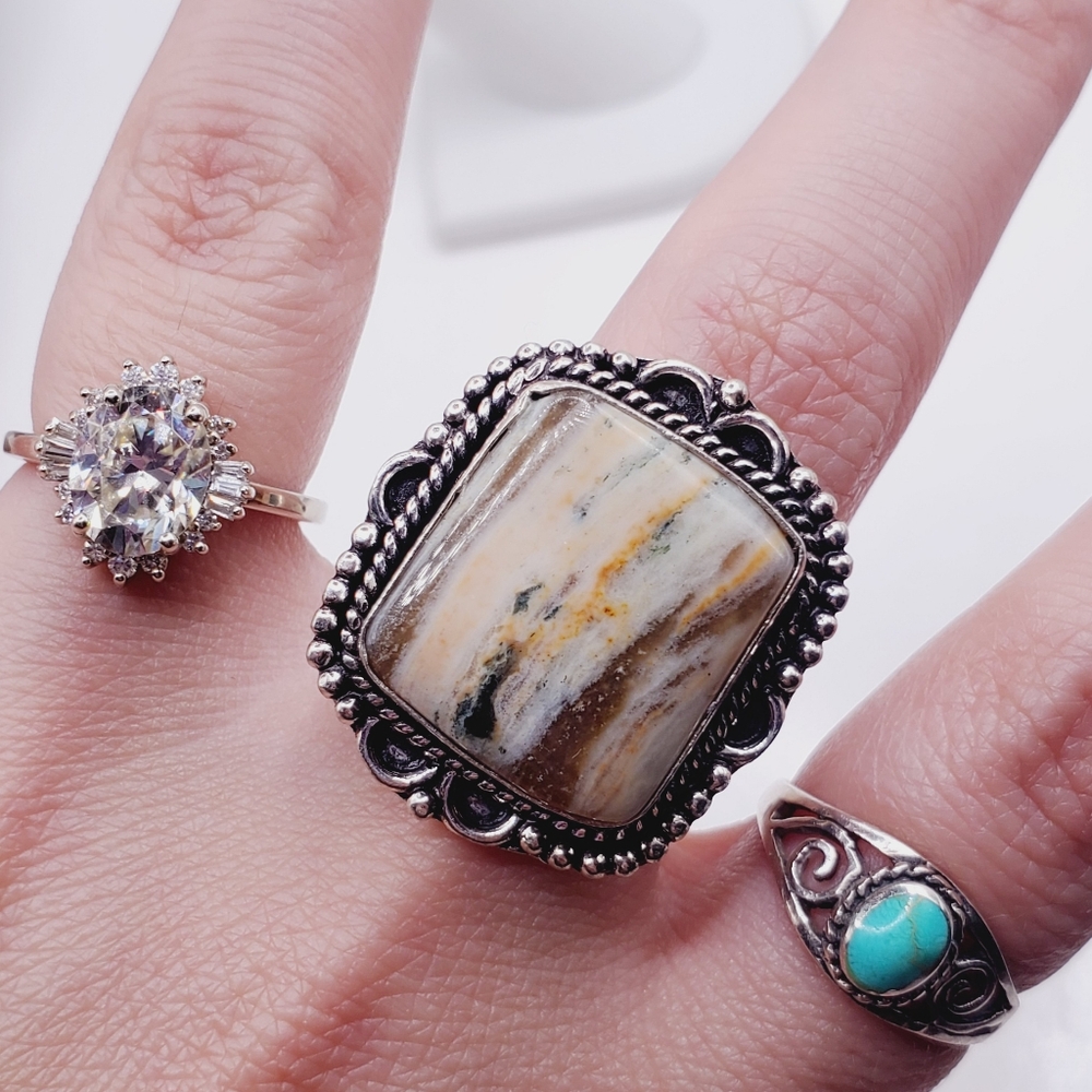 Jasper Statement Ring - Picture 3 of 7